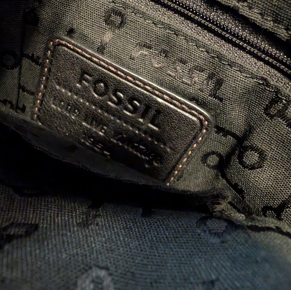 Fossil Black Leather Crossbody Bag - Picture 5 of 6